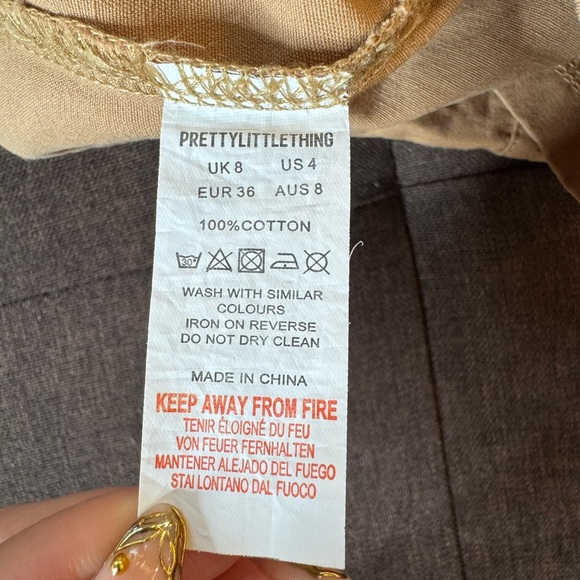 PrettyLittleThing Utility Camel Skirt - Picture 8 of 9